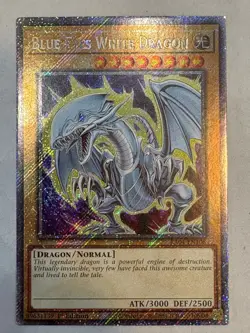 YUGIOH- Blue-Eyes White Dragon (7th Art) - RA04-EN108 - Platinum Secret Rare - Image 1