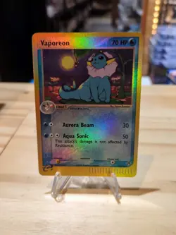 Vaporeon 25/100 Non Holo Pokemon Card EX Sandstorm Rare - Image 1