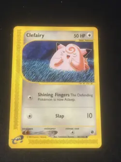 Pokemon Clefairy - Expedition 101/165 Tomokazu Komiya Pokemon Card LP Vintage - Image 1