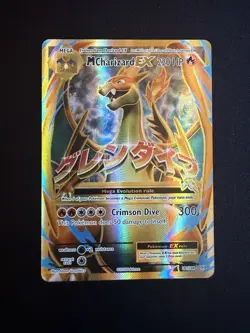 Mega M Charizard EX XY Evolutions Full Art Holo Card 101/108 Near Mint Condition - Image 1