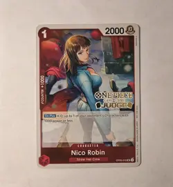 Nico Robin Judge Pack Vol. 4 OP05-010 One Piece Promotion Cards Foil NM - Image 1