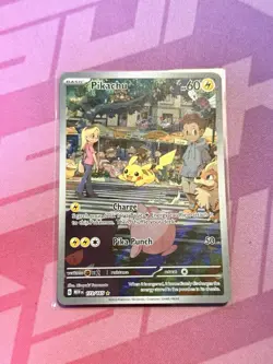 Pokemon TCG S&V 151 Pikachu Card 173/165 Illustration Rare Near Mint Full Art - Image 1