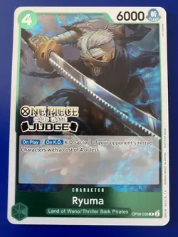 Ryuma (Judge Pack Vol. 4) OP06-036 One Piece Promotion Cards Foil - Image 1