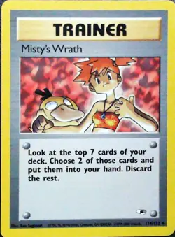Misty's Wrath 114/132 Pokemon Gym Heroes Card - Image 1