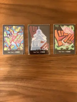 3x Textured Don!! Cards From PRB-02 One Piece TCG: Kyros, Foxy, Koby. - Image 1