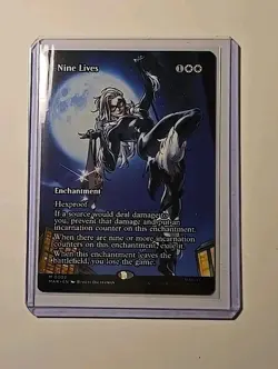 Nine Lives (Borderless) 0003 Marvel spider-man Regular MTG NM - Image 1