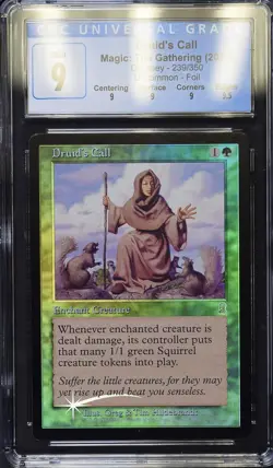DRUID'S CALL Odyssey Foil CGC 9 Q+ MTG [Nostalgium] - Image 1