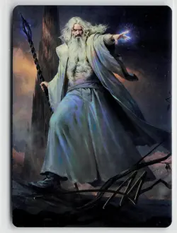 MTG The Lord Of The Rings Art Series Saruman Of Many Colors x1 NM 20/81 Gold - Image 1