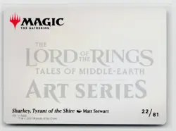 MTG The Lord Of The Rings Art Series Sharkey, Tyrant Of The Shire x1 NM Gold - Image 2