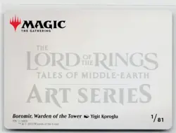 MTG The Lord Of The Rings Art Series Boromir, Warden Of The Tower x1 NM Gold - Image 2