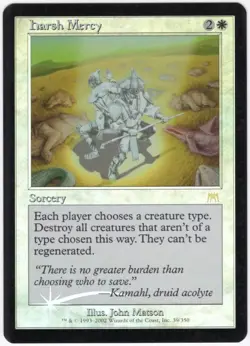 Onslaught MTG FOIL Harsh Mercy Magic - Image 1