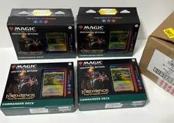 Magic The Gathering Lord of the Rings Tales of Middle Earth Commander-CASE OF 4 - Image 3
