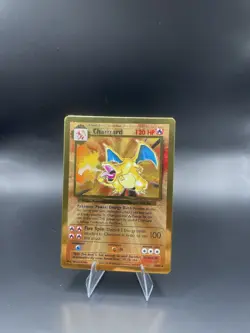 Pokemon Charizard Gold Metal TCG Celebrations Promo - Image 1