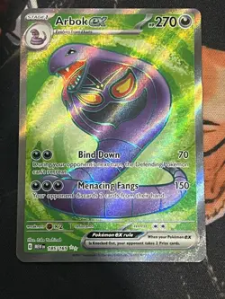 Pokemon Scarlet & Violet 151 Arbok ex Full Art #185/165 9560 Near Mint - Image 1