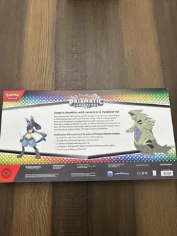 Pokemon TCG Prismatic Lucario Ex Tyranitar Ex Premium Collection New Sealed - Image 4