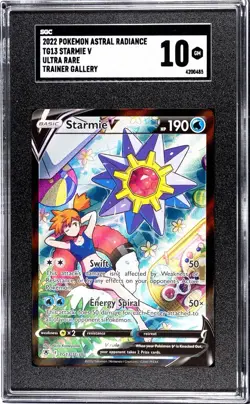 TG13 STARMIE V ULTRA RARE Grade 10 2022 Pokemon Astral Radiance SGC - Image 1
