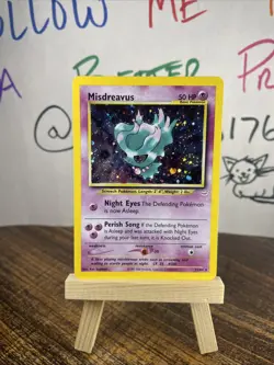 ✨ Misdreavus, “DOUBLE” HOLO Error, Neo Revelation 11/64, Pokemon, MINTY ✨ - Image 1