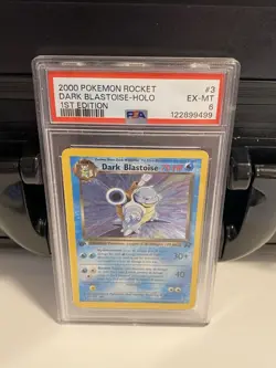 PSA 6 - 2000 Pokemon Rocket, Dark Blastoise-Holo, 1st Edition Ships F&F 🚛💨 - Image 1
