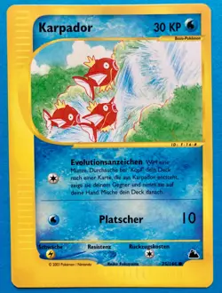 💥 Pokemon Skyridge * Karpador * 75/144 ~ Deutsch 2003 💥 Neuwertig! - Image 1