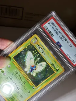 Butterfree Neo 2 #12 Japanese Holo 2000 Pokemon PSA 9 DBL SWIRL💥 - Image 3