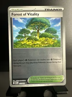 Pokemon Forest Of Vitality 117/132 Reverse Holo Trainer Mega Evolution - Image 1