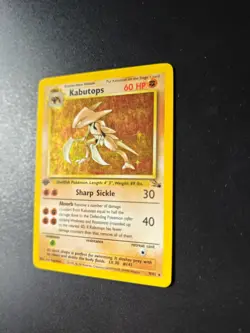Pokemon TCG Kabutops Fossil 9 Holo 1st Edition Holo Rare - Image 2