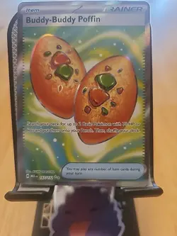 Pokemon TCG Mega Evolution Buddy-Buddy Poffin Full Art 167/132 - Image 1