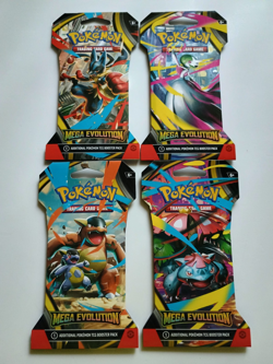 Pokemon TCG Mega Evolution Sleeved Booster Pack Full Art Set Of 4 New 2025 - Image 1