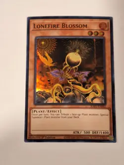 Lonefire Blossom - RA01-EN002 Yugioh! Yu-Gi-Oh! Super Rare Foil Holo Nice! - Image 1
