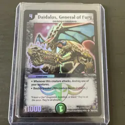 Daidalos, General of Fury. Duel Masters cards english. Holo, ungraded - Image 1