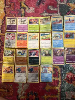 24 Pokemon Card collection TOMOKAZU KOMIYA Artist Reg & Reverse Holo Bundle Lot - Image 1