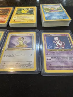 100+ Vintage Pokemon Cards - Base Set Mewtwo, Promo Mew, 1st Edition, NM/LP/MP - Image 4