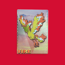 MOLTRES (FIRE)--JAPANESE MEIJI EMBOSSED PROMO FOIL POKEMON CARD - Image 1