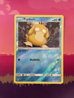 Pokemon Card Psyduck Hidden Fates Reverse Holo 11/68 Near Mint - Image 1