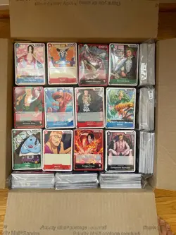 One Piece 4500 Cards Bulk Lot TCG Card Game Mixed Cards ENG Large Flat Rate Box! - Image 1