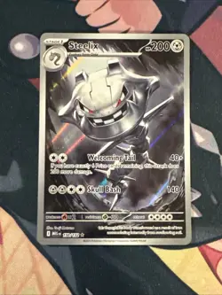 STEELIX POKEMON CARD NM 150/132 MEGA EVOLUTIONS ILLUSTRATION RARE - Image 1