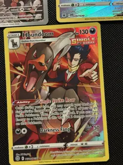 Houndoom Full Art Bundle Of 3, Mint Cards. Come Sleeved And Top-loaded! - Image 4