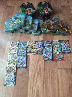POKEMON CARD BOOSTER COLLECTION - 15 SEALED PACKS, BRILLIANT STARS ETC - Image 1