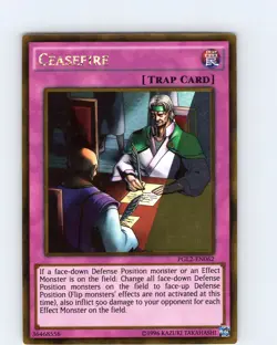 Yu-Gi-Oh TCG Ceasefire PGL2-EN062 Unlimited Gold Rare Card NM - Image 1