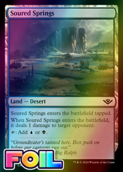 x1 Soured Springs OTJ MTG 264 FOIL COMMON M/NM 1x - Image 1