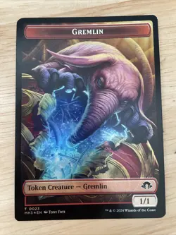 MTG Eldrazi Spawn (0002) Gremlin (0023) FOIL Token MH3 Modern Horizons 3 NM/M - Image 1