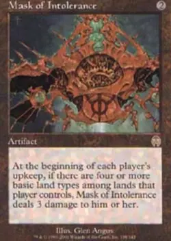 1x Mask of Intolerance - Foil Light Play MTG Magic - Kid Icarus - - Image 1