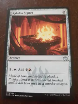 MTG 1 x Rakdos Signet - Ravnica Allegiance : guild kits - Image 1
