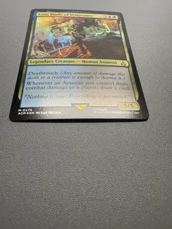 MTG FOIL Ezio Blade of Vengeance Assassin's Creed Magic Gathering M 0275 ACR MP - Image 2