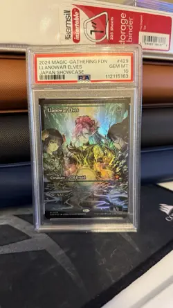 Llanowar Elves (Showcase) Foundations Foil PSA 10 - Image 1