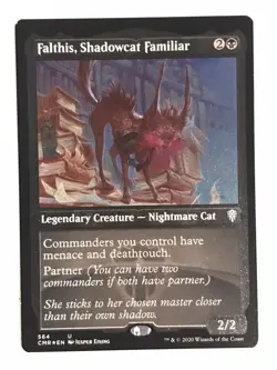 Falthis, Shadowcat Familiar NM Etched Foil Commander Legends MTG - Image 1