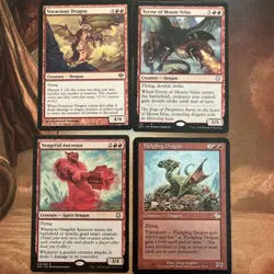 MTG 4x Dragon Lot vengeful ancestor, voracious, terror velus - Image 1