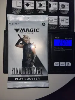 Heavy 26.06g Magic The Gathering Sealed Final Fantasy Booster Pack - Image 1