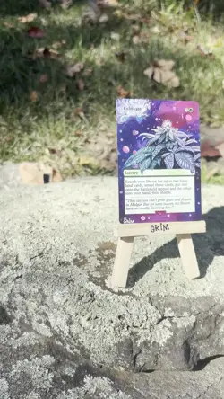 Magic the Gathering Hand-Painted Cultivate Alter - Cannabis by Grim Alters - Image 2