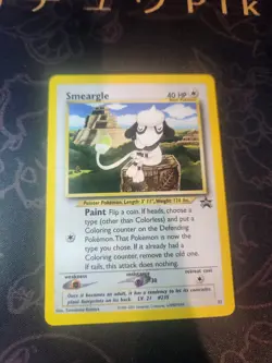(Sw) Smeargle 32 Pokemon TCG WOTC Black Star Promo LP - Image 2